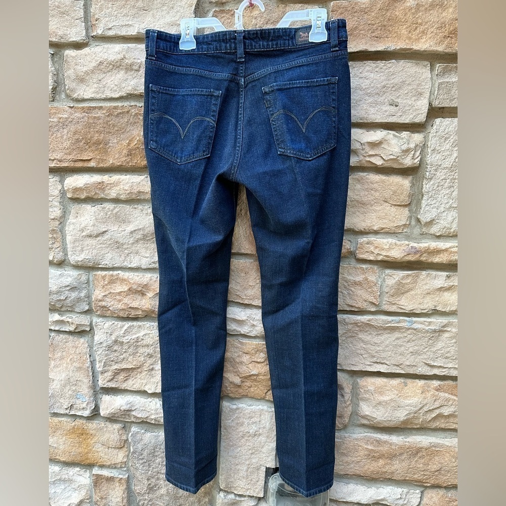 Levi's Mid Rise Skinny Stretch Denim Jeans Blue Indigo Sz 12M  Perfect shape VTG